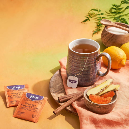 16 Yogi Tea, Honey Chai Turmeric Vitality, ct