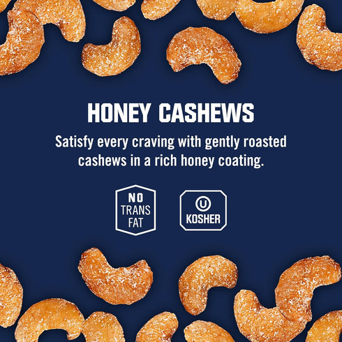 3 oz Packs Pack 12, Kars Nuts Honey Cashews, Individual Snack Bulk of Gluten-Free Snack Mix