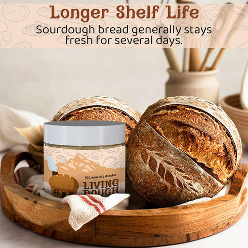 75 Living Dough - Year Old Einkorn Wheat Flour Ancient Grain Sourdough Starter Culture - Active & Live Organic