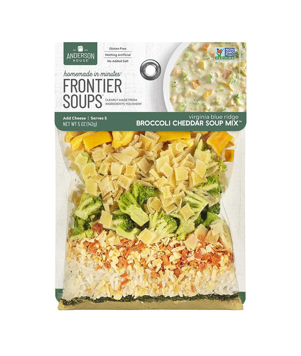 Frontier Soups Homemade In Minutes Virginia Blue Ridge Broccoli Cheddar, 5 oz,