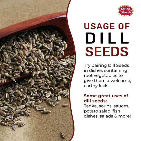 Spicy World 5 Dill Seeds Pounds Bulk (Suva)