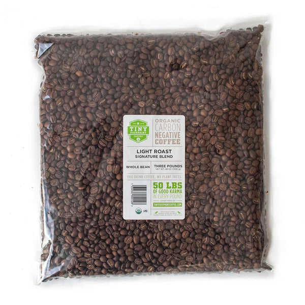 Tiny Footprint Coffee Organic Signature Blend Light Roast - Whole Bean Coffee,