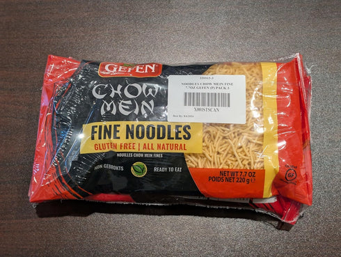 8oz (3 Pack) 8/6/2026 Gefen Gluten Free Chow Mein Fine Noodles, Ready To Eat, All Natural, Thin & Crisp, Best By: