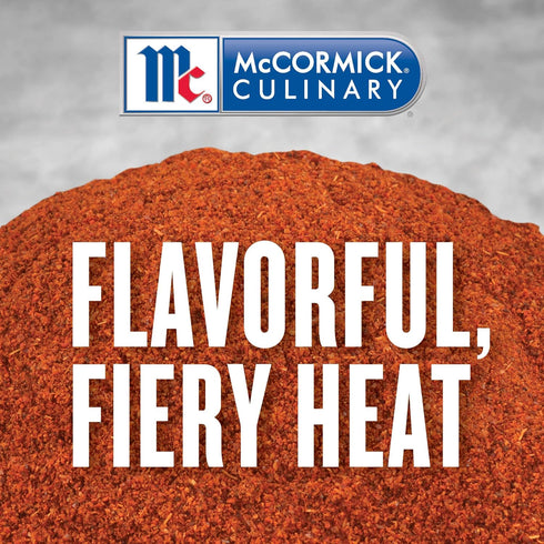 McCormick Culinary Ground Red Pepper, 16 oz - One 16 Ounce Container of Red Pepper Seasoning, Made from Dried Ground Red Chili Peppers for a Zesty Flavor