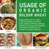 #1 2 LB 100% Organic Bulgur Wheat Fine - Non-GMO, Grown in USA, Natural Wheat Berries, Resealable Bag by Jiva Organics