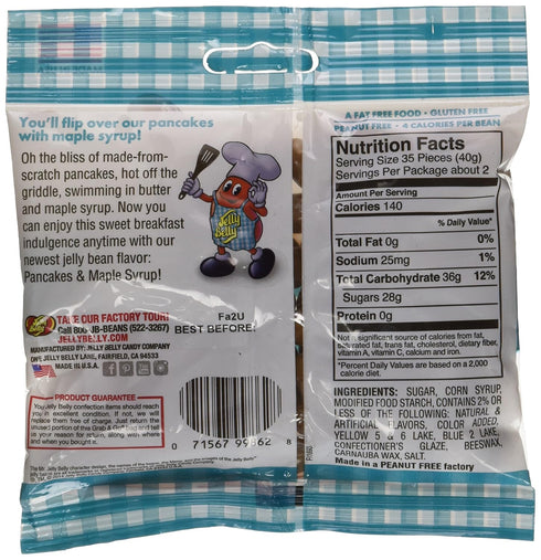 Jelly Belly 66318 3.1 Oz, Jelly Belly Pancakes & Maple Syrup