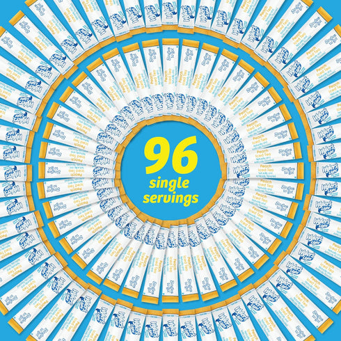 Packets, 96 7 (Pack 12), 5.64 Wyler's Light Singles To Go Powder Water Drink Mix, Single Servings, Peach Iced Tea