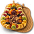 A Gift Inside Festive Dried Fruit and Nuts on Bamboo Pear Shaped
