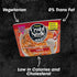 (Pack 6 1.83 OZ Crystal Noodle Soup, Kimchi, Savory Broth Filled with Spicy Napa Cabbage, of Cups)