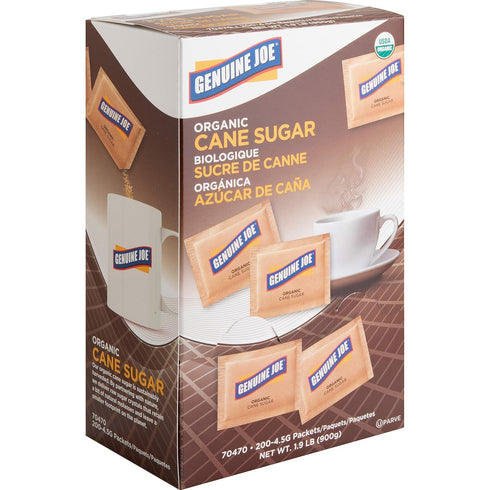 Joe-70470 Packets (Pack 3) Genuine Turbinado Natural Cane Sugar - Brown