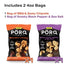 pack, 2 PORQ Artisan Fried Pork Rinds variety BBQ & Zesty Chipotle, Smoky Black Pepper & Sea Salt, and Fine Herbs