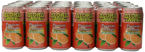 Aloha Maid Juice, Passion Orange, 11.5 Fl Oz (Pack of 24)