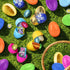 Pack 52 Easter Candy with Fillable Plastic Eggs Bundle - Bulk Of Plastic Eggs With Assorted Chocolate Candy for Filling
