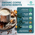 Immune Wellbeing 1 12oz Organic Lion's Mane & Chaga Mushroom Coffee Ground Dark Roast, Full Fruiting Bodies