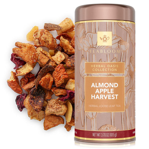 Teabloom Almond Apple Harvest Loose Leaf Herbal Tea with Almond, Apple &