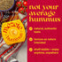 Hummus 100% Backpack 180g (Pack 1) Mezete | Classic Tahini Rich | No Added Oils | No Preservatives | All Natural |