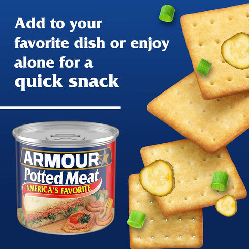 Armour 5.5 OZ (Pack 24) Amour Star Potted Meat, Canned Meat