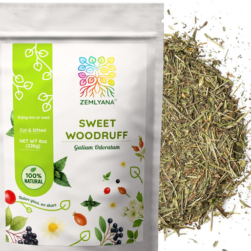 Sweet Woodruff Herb Tea - Natural Galium Odoratum - Dried Cut and