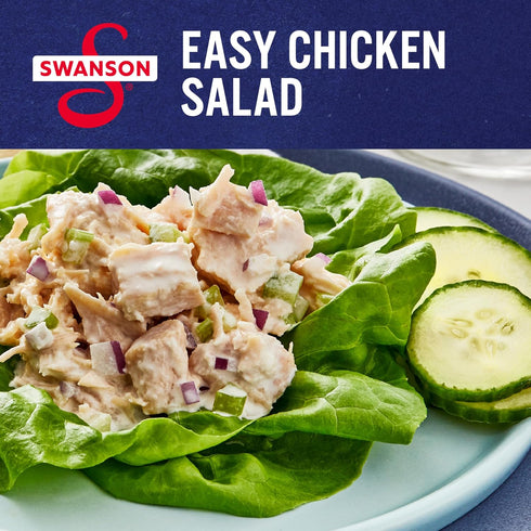 4.5 OZ Swanson White Premium Chunk Canned Chicken Breast in Water, Fully Cooked Chicken, Can