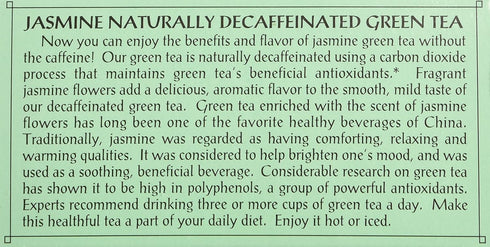 Triple Leaf Tea 20-Count (Pack 6) , Inc Tea, Jasmine Green, Decaf