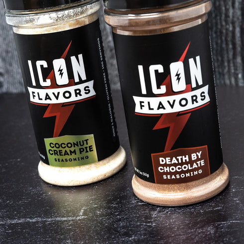 ICON Meals Gluten Free Zero Calorie Seasonings, Meal Prep Flavor Enhancer, Keto Approved, Low Carb (Death by Chocolate)