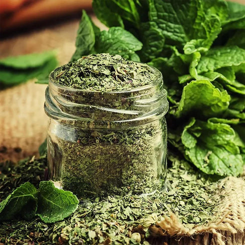 Mint Leaves (Crushed) - 1 Pound Bulk Bag (Mentha)