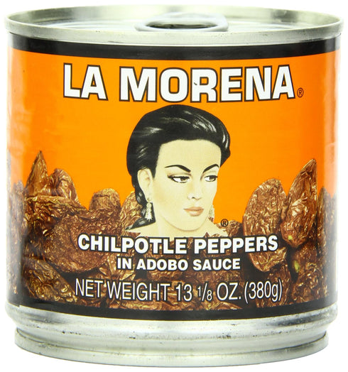 La Morena Chipotle Peppers in Adobo Sauce, 13.1 Ounce (Pack of 12)