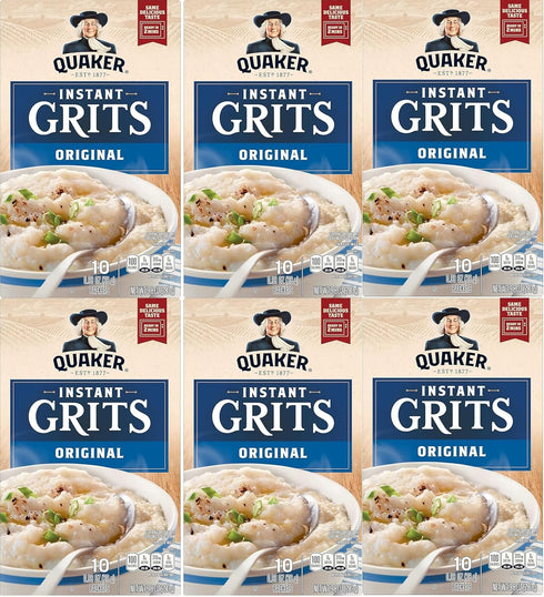 Quaker , Instant Grits, Original, 12 Count, 12oz Box (Pack of 6)