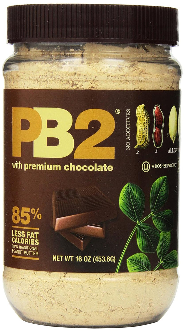 Bell Plantation PB2 Powdered Peanut Butter with Premium Chocolate, 16 Ounce (Pack