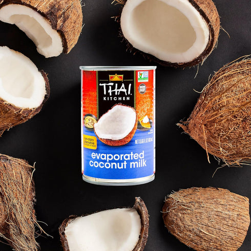 13.66 oz Thai Kitchen Coconut Milk, Evaporated, No Artificial Colors or Preservatives, Non-Dairy Alternative
