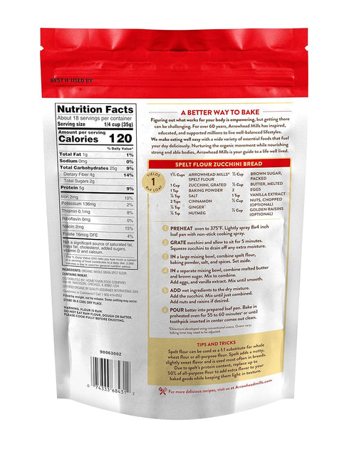 22 Arrowhead Mills Organic Spelt Flour, Ounce Bag