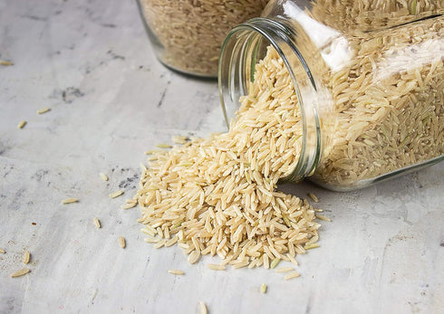 3 Food to Live Long Grain Brown Rice, Pounds Whole Grain, Raw, Unpolished, Kosher, Vegan Rice. Nutty Flavor, Chewy