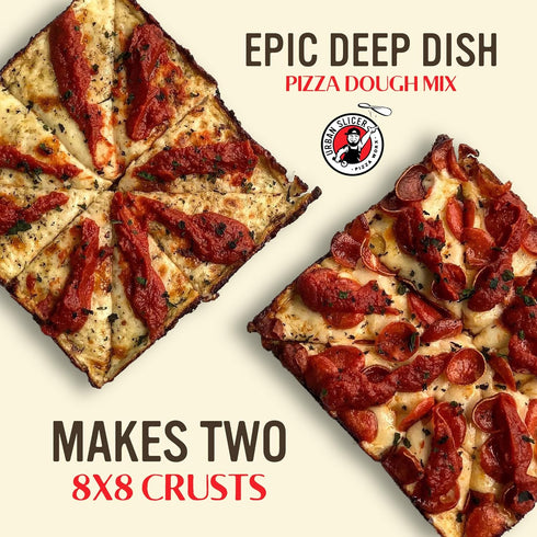 13.2 oz. 3 Pack 6 Urban Slicer Pizza Worx - Epic Deep Dish Pizza Dough - At-Home Pizza Making Kit for Authentic Hearty
