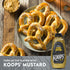 12 Oz, Pack 4 Koops' Organic Stone Ground Mustard Old-Fashioned Mustard, Gluten-Free, Kosher, Non-GMO, USDA Certified
