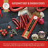 Aufschnitt Grass Fed Beef Jerky Sticks - Low Sodium, Certified Kosher - Made in USA - Keto & Halal Friendly 6 Pack