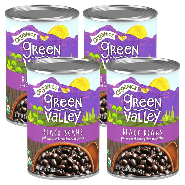 Green Valley Organics Black Beans | Certified Organic | Deliciously Tender, Creamy