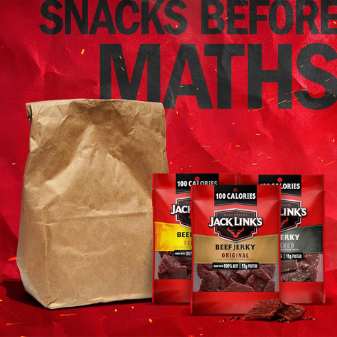 Pack Pack, 100% 1.25 Oz (Pack 15) Jack Link's Beef Jerky Variety Includes Original, Teriyaki and Peppered Jerky, Bulk