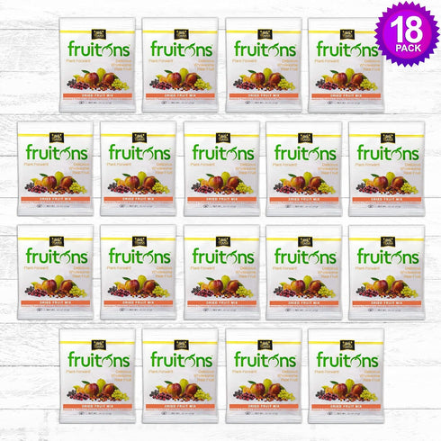 .75 oz (Pack 18) Traina Home Grown Fruitons Sun Dried Fruit Mix Apricots, Peaches, Grapes, Nectarines, Pears