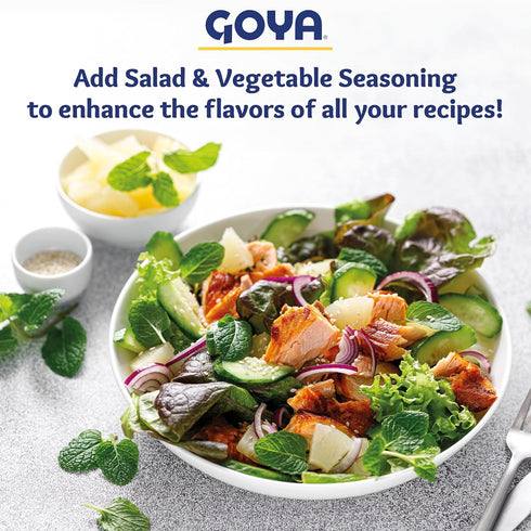 6-Pack, 3.52oz Salad and Vegetable Seasoning by Goya, All Purpose Seasoning for Fresh Vegetables, Leafy Greens