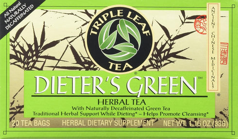 Triple Leaf Teas - Dieter's Green Herbal Tea, 20 Bags