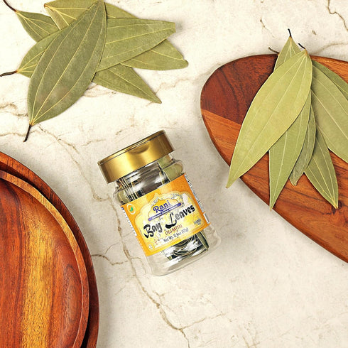 Rani Bay Leaf (Leaves) Whole Spice, Hand Selected Extra Large 0.4oz (12g) PET Jar, All Natural, Gluten Friendly,