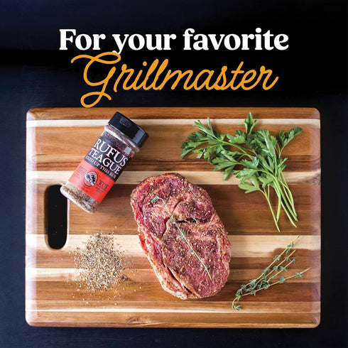 Set, 5 Set, Rufus Teague BBQ Seasoning Gift Big Box O' Rub BBQ Dry Rub for Smoking and Grilling Meat, Flavor Spice