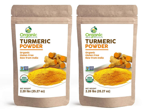 Organic Turmeric Powder w/Curcumin | 4.4 Pound (Pack of 2) | USDA