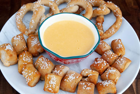 (13.1 (Pack 1), Mom's Place Gluten Free Soft Pretzels with Sea Salt Mix, Soft Pretzel Making Kit Ounce of Pretzels)