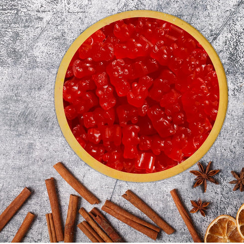 Gummy 80 Oz, Gummy Cinnamon JuJu Bears Candy Soft and Sweet Jelly Bears, Gluten Free Chewy Cinnamon Candy, Ideal Snacks