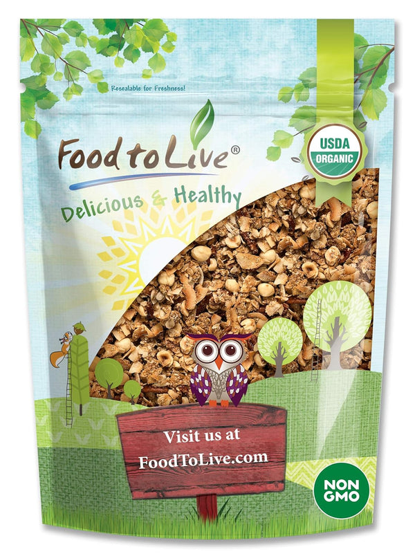 Food to Live Organic Golden Crunchy Granola, 1.5 Pounds - Small Batch,