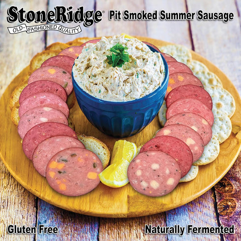 Summer 12 oz, 2 Pack StoneRidge Old Fashioned Sausage, Pepper Jack