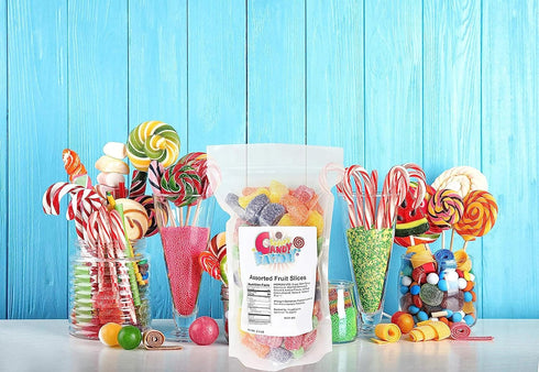 2.5 Lbs Sarah's Candy Factory Assorted Fruit Slice Candy in Resealable Bag