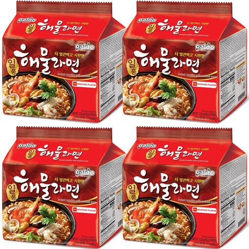 120g 4.23oz (Pack 20) Paldo Seafood Noodles