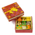 Sukhadia Sweets - Red Bandhani Small Square Box - 12oz Premium Assorted
